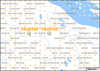 map of Rājāpur