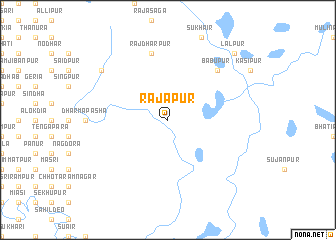 map of Rājāpur