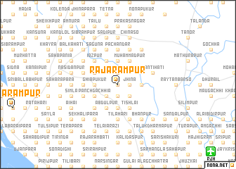 map of Rājārāmpur