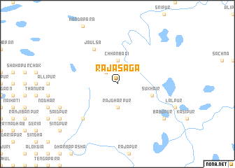 map of Rājāsaga