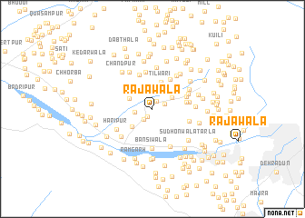 map of Rājāwāla