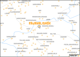 map of Rājawāli Dhok