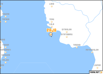 map of Raja
