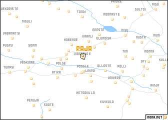 map of Raja