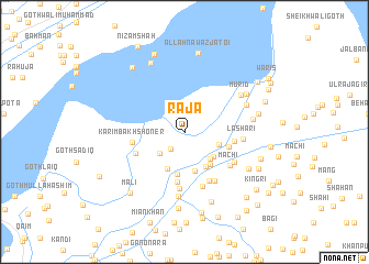 map of Rāja