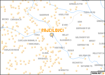 map of Rajčilovci