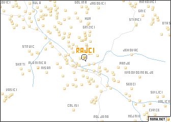 map of Rajci