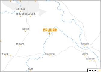 map of Rājdāh