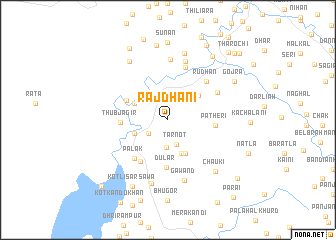 map of Rājdhāni