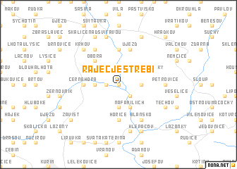 map of Rájec-Jestřebí