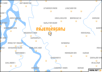 map of Rājendraganj