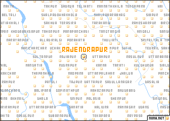 map of Rājendrapur