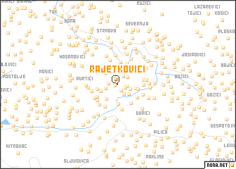 map of (( Rajetkovići ))