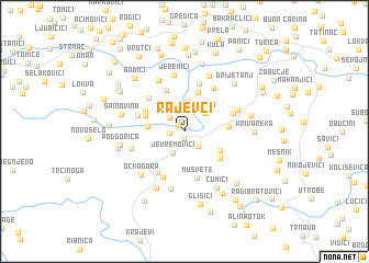 map of Rajevći