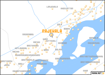 map of Rājewāla