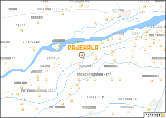 map of Rājewāla