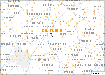 map of Rājewāla