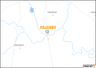map of Rājgaon