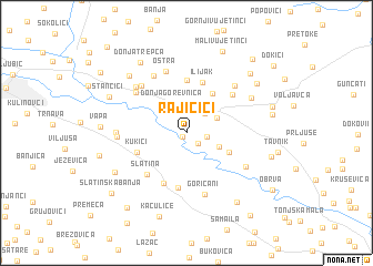 map of Rajičići