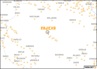 map of Rajićka