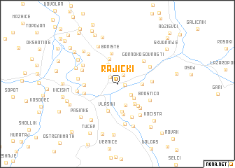 map of Rajički