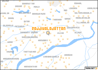 map of Rajjiwāla Jattān