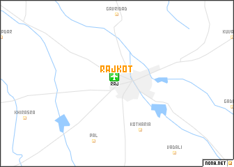 map of Rājkot