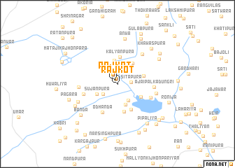 map of Rājkot