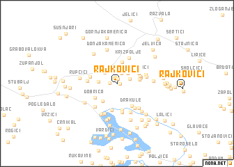 map of Rajkovići