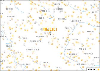 map of Rajlići