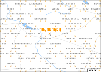 map of Rajmundów