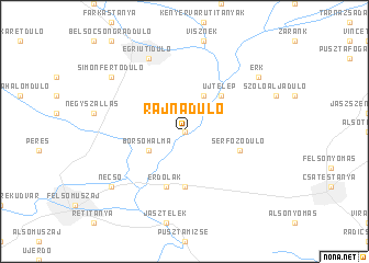 map of Rajnadůlő