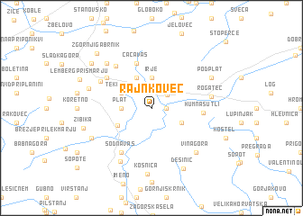 map of Rajnkovec