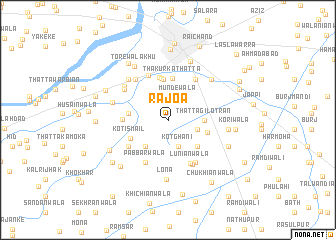 map of Rājoa