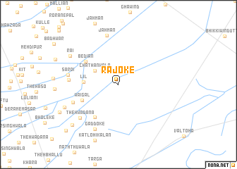 map of Rājoke