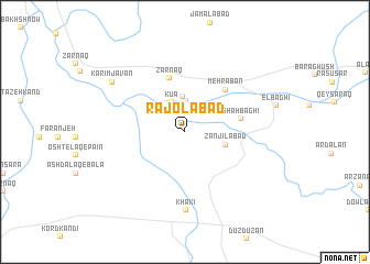 map of Rajolābād