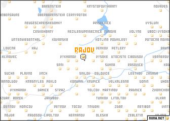 map of Rájov