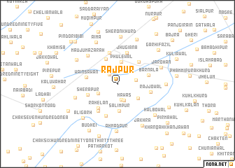 map of Rājpur