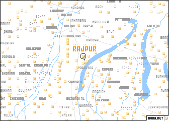 map of Rājpur