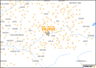 map of Rājpur