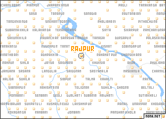 map of Rājpur