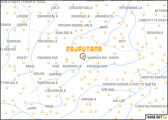 map of Rājputāna