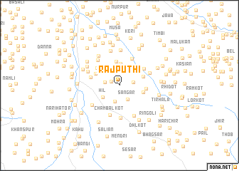 map of Rāj Puthi