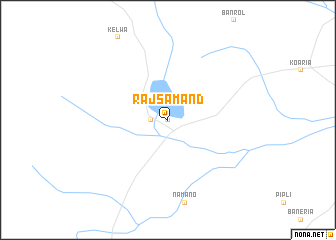 map of Rājsamand