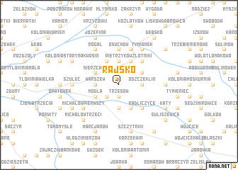 map of Rajsko