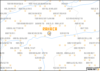 map of Rakaca