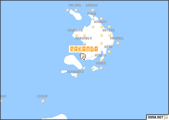 map of Rakanda