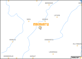 map of Rakawatu