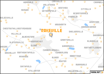 map of Rakeville