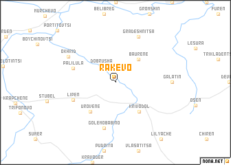 map of Rakevo